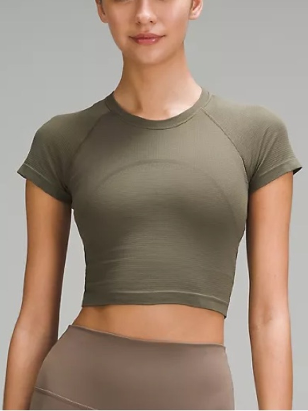 Lululemon Swiftly Tech Cropped Short-Sleeve Shirt 2.0